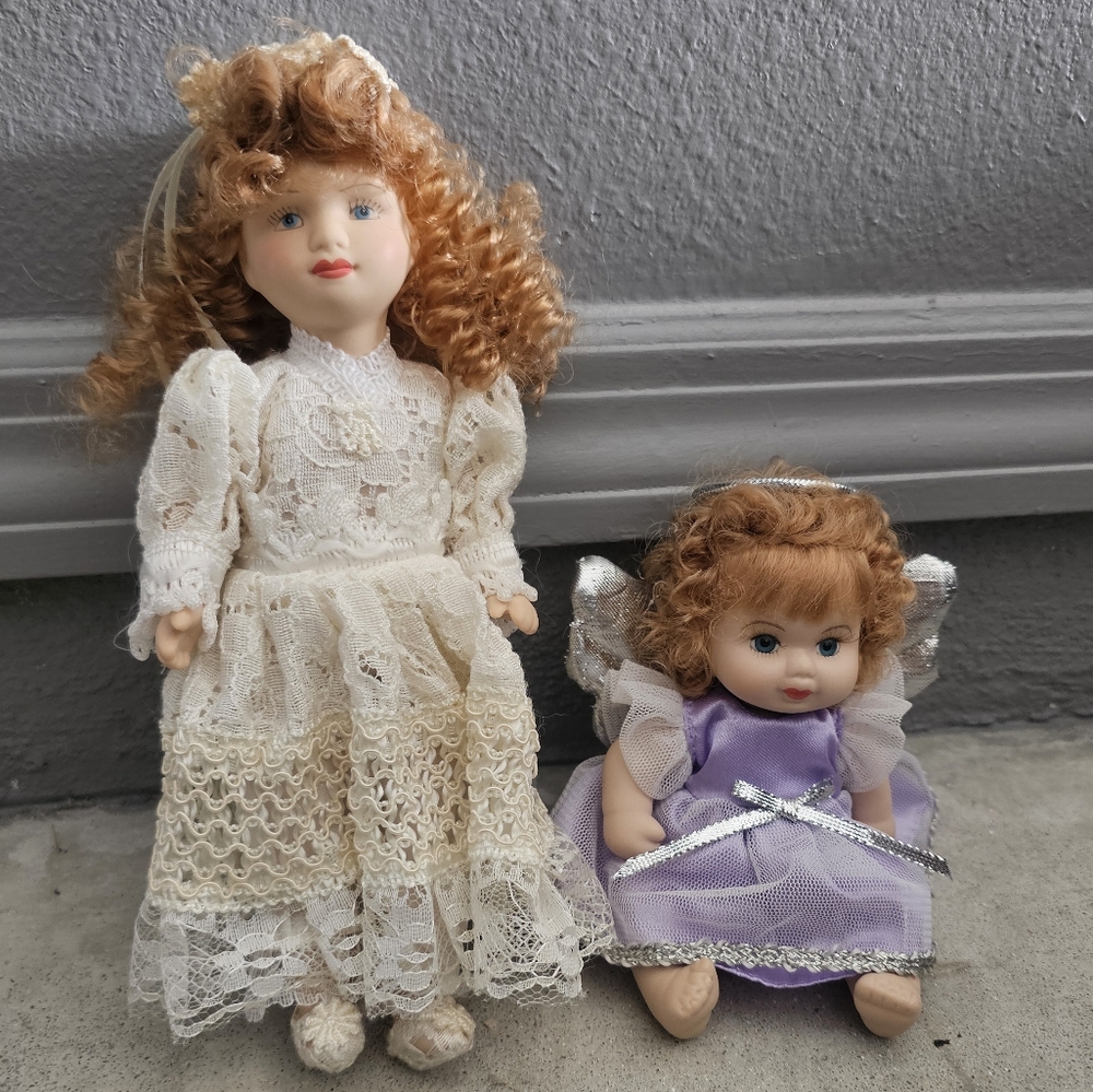 Vintage porcelain dolls